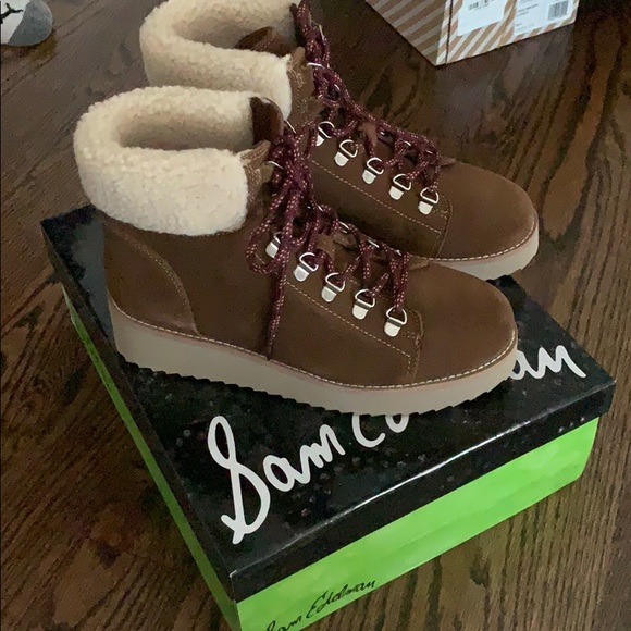 Faux Shearling Hiking Boots | Poshmark